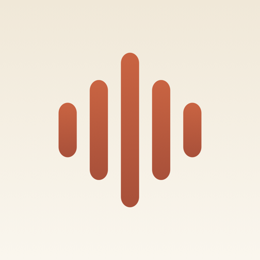 Resonate app icon: a terracotta waveform on cream